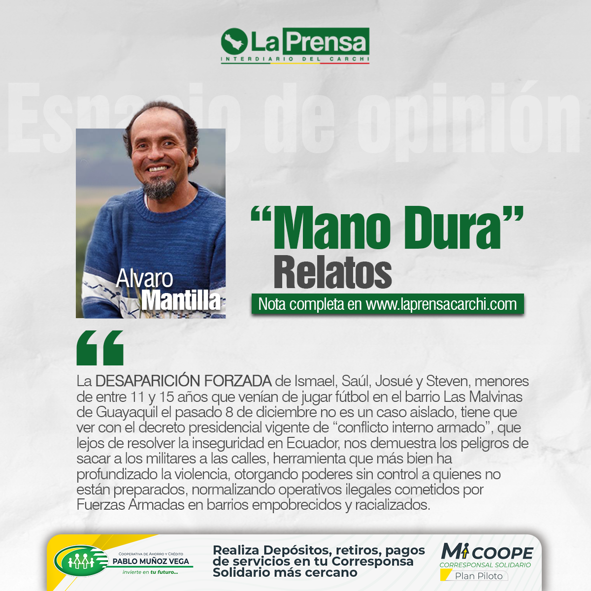 “Mano Dura” 