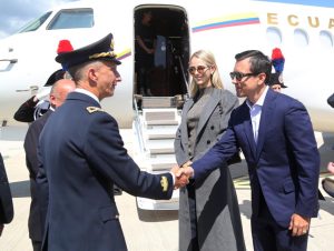 Daniel Noboa llega a Davos como parte de su gira presidencial por Europa